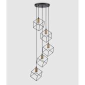 kubista design egyszeruseg geometrikus csoportos lampa fekete szinben nappali etkezo e27 foglalattal.jpg